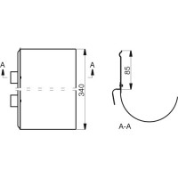 Overflow protector for halfround gutter